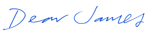 Dear James